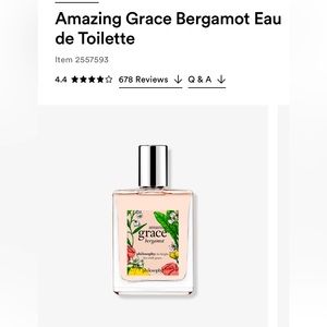Philosophy Amazing Grace Bergamot 4 fl oz